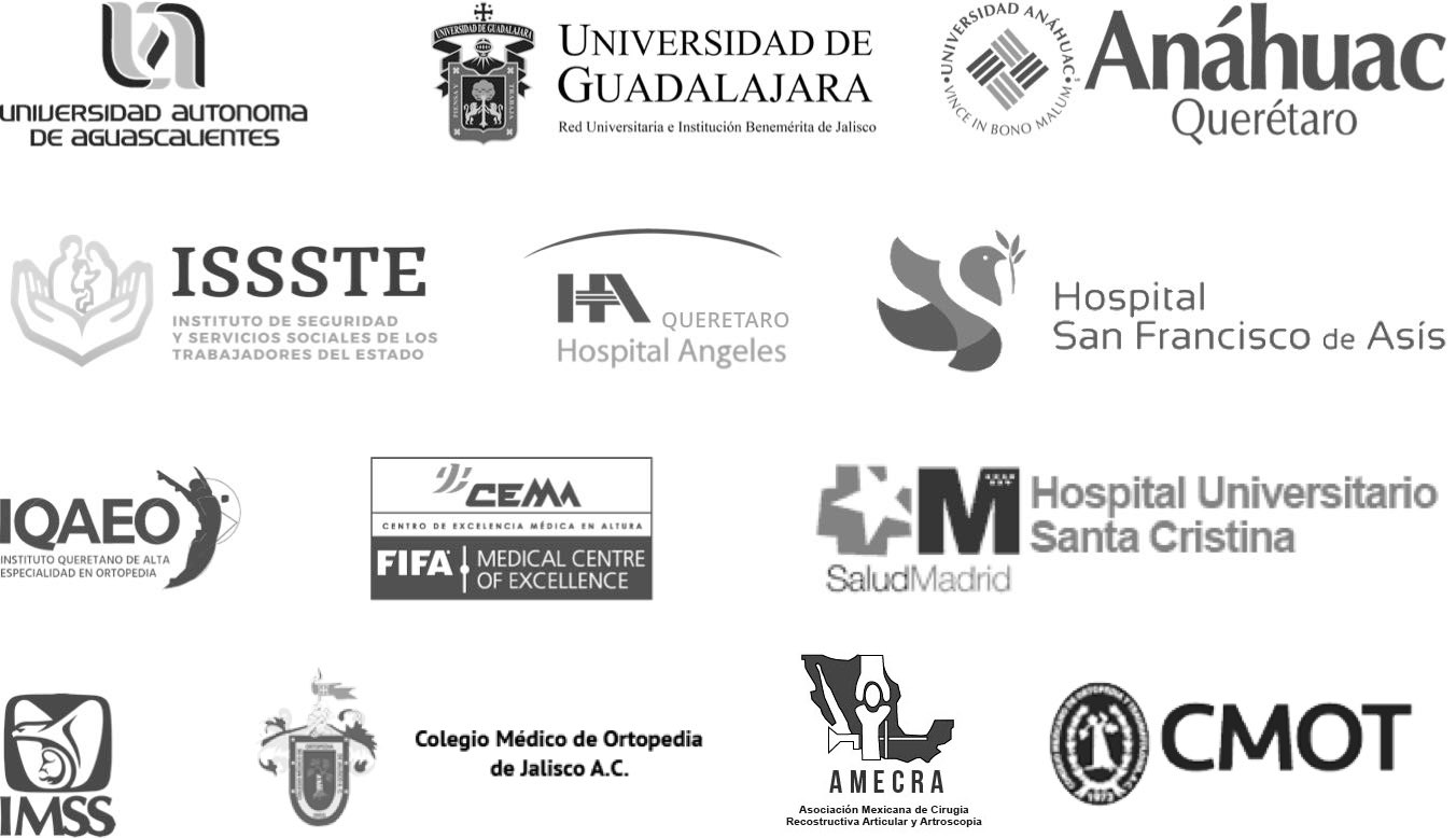 Logos de instituciones y hospitales